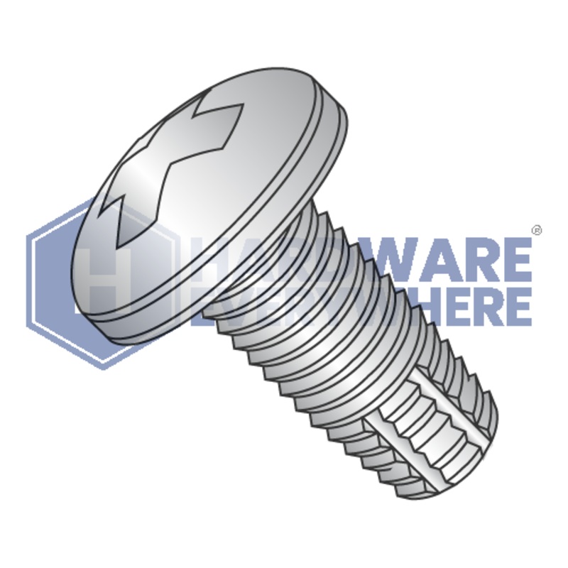 8-32 X 3/8 Thread Cutting Screws / Phillips / Pan Head / 410 Stainless / Plain / Type F